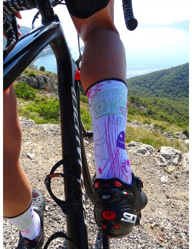 Calcetines ciclismo MUSIC WHITE
