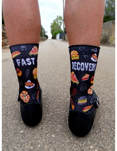 Cycling Socks FAST RECOVERY-BLACK